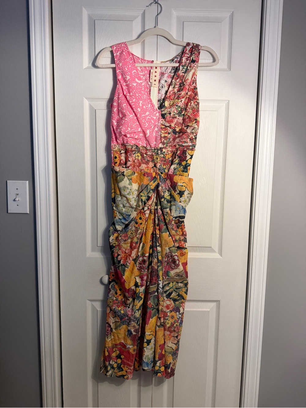 Marni mixed print poplin dress size 38 - Picture 2 of 16
